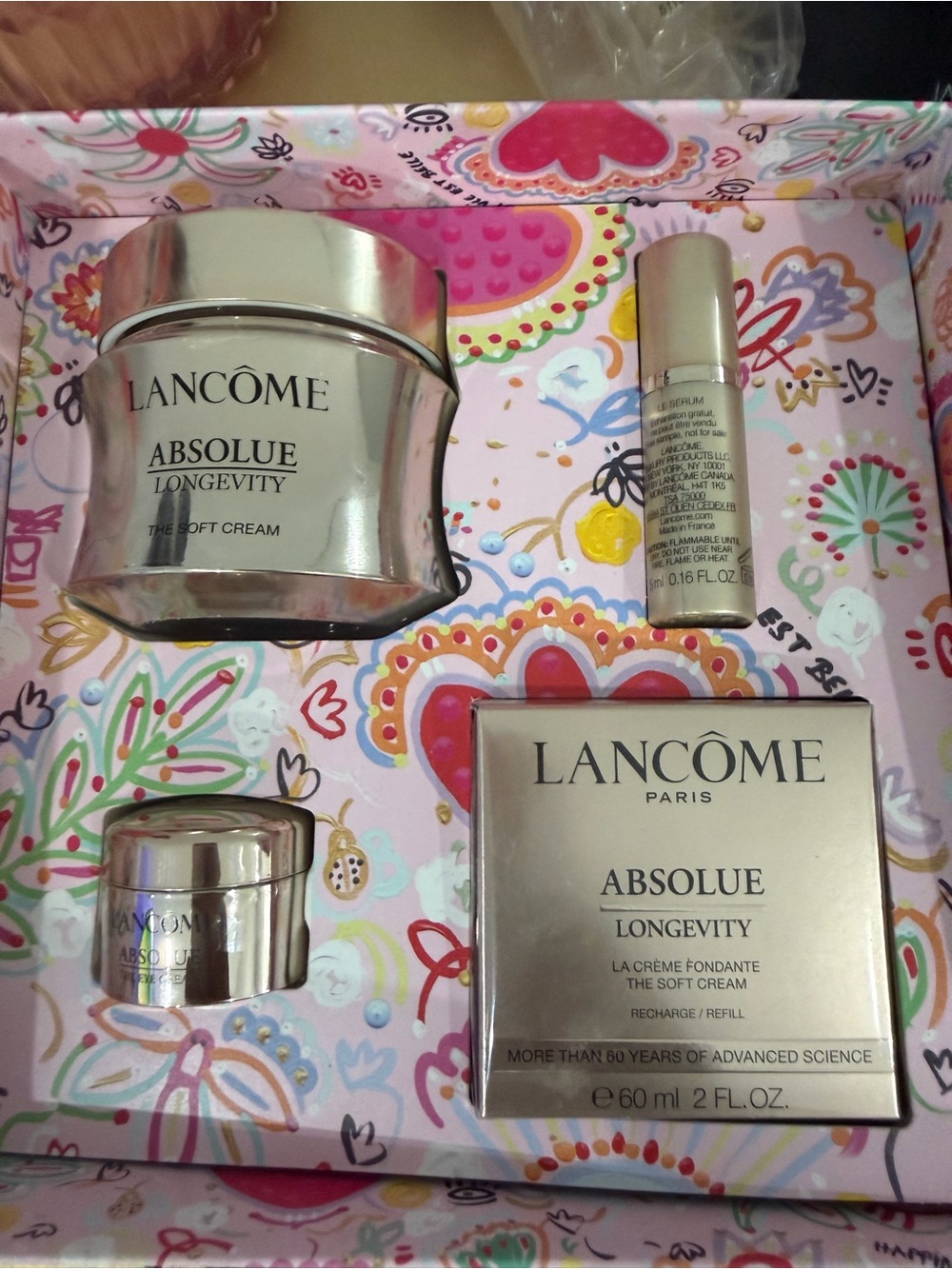 Lancôme Absolue Longevity Skincare Set - Pink & Gold Packaging